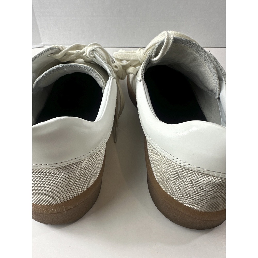 Sandro Mesh and Leather Sneakers Men's Size 43 US 10 - 10.5 Low Top Lace Shoes - Picture 12 of 16